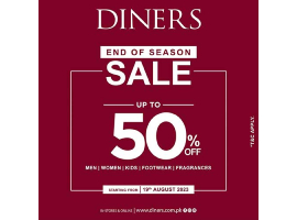 Diners End Of Season Sale Upto 50% Off